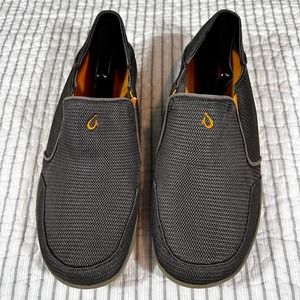 OluKai Nohea Mesh Casual Slip On Mens 10 Dark Shadow